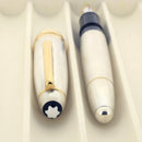 NEVER INKED 1995 MONTBLANC MEISTERSTUCK N°146 STERLING BARLEY OVERLAY 18K MED NIB FOUNTAIN PEN OFFERED BY ANTIQUE DIGGER