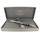 1995 PARKER DUOFOLD EMERALD MARBLED BALLPOINT PEN MINT IN BOX MADE IN UK OFFERED BY ANTIQUE DIGGER