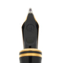 2005 PARKER DUOFOLD INTERNATIONAL BLACK & PEARL 18K BROAD NIB FOUNTAIN PEN OFFERED BY ANTIQUE DIGGER