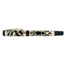 1995 PARKER DUOFOLD 14K MOORISH NIGHT MICHAEL FULTZ OVERLAY 18K STUB NIB FOUNTAIN PEN OFFERED BY ANTIQUE DIGGER