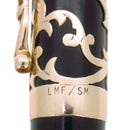 1995 PARKER DUOFOLD 14K MOORISH NIGHT MICHAEL FULTZ OVERLAY 18K STUB NIB FOUNTAIN PEN OFFERED BY ANTIQUE DIGGER