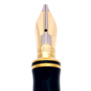 1995 PARKER DUOFOLD 14K MOORISH NIGHT MICHAEL FULTZ OVERLAY 18K STUB NIB FOUNTAIN PEN OFFERED BY ANTIQUE DIGGER