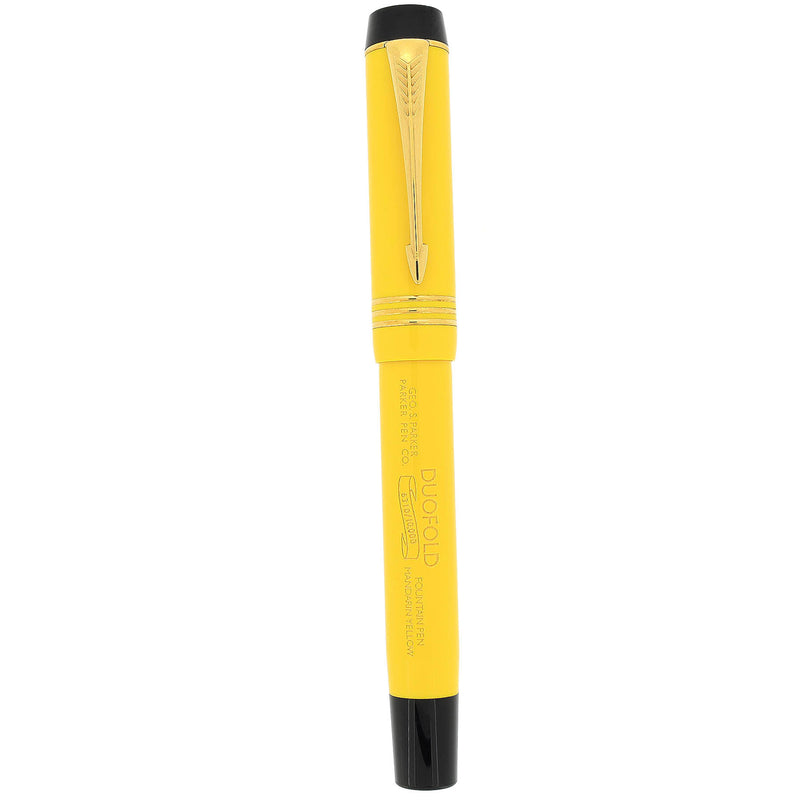 【PARKER】DUOFOLD イエロー 万年筆 1995 PARKER DUOFOLD MANDARIN YELLOW 18K TRIM LIMITED EDITION 6310/1000