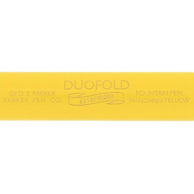 1995 PARKER DUOFOLD MANDARIN YELLOW 18K TRIM LIMITED EDITION 6310/1000