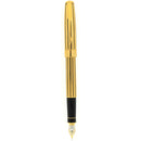 1995 PARKER SONNET 23K GOLD PLATE & BLACK LAQUE ATHENS MODEL 18K XF NIB FOUNTAIN PEN NEVER INKED OFFERED BY ANTIQUE DIGGER