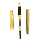 1995 PARKER SONNET 23K GOLD PLATE & BLACK LAQUE ATHENS MODEL 18K XF NIB FOUNTAIN PEN NEVER INKED OFFERED BY ANTIQUE DIGGER