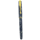 1995 PARKER SONNET PREMIER INDIGO BLUE LAQUE 18K FINE NIB FOUNTAIN PEN GIFT SET OFFERED BY ANTIQUE DIGGER