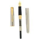 1995 PARKER SONNET CASCADE SILVER PATTERN 18K EXTRA FINE NIB FOUNTAIN PEN NEW OLD STOCK OFFERED BY ANTIQUE DIGGER