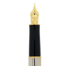 1995 PARKER SONNET CASCADE SILVER PATTERN 18K EXTRA FINE NIB FOUNTAIN PEN NEW OLD STOCK OFFERED BY ANTIQUE DIGGER
