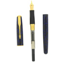 1995 PARKER SONNET MIDNIGHT BLUE LACQUER BROAD NIB FOUNTAIN PEN NEW OLD STOCK OFFERED BY ANTIQUE DIGGER