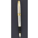 NEW OLD STOCK 1995 PARKER SONNET STERLING SILVER FOUGERE PATTERN 18K FINE NIB FOUNTAIN PEN OFFERED BY ANTIQUE DIGGER