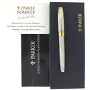 1995 PARKER SONNET STERLING SILVER FOUGERE PATTERN 18K M NIB FOUNTAIN PEN MEDIUM NIB NEVER INKED OFFERED BY ANTIQUE DIGGER
