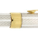 1995 PARKER SONNET STERLING SILVER FOUGERE PATTERN 18K M NIB FOUNTAIN PEN MEDIUM NIB NEVER INKED OFFERED BY ANTIQUE DIGGER