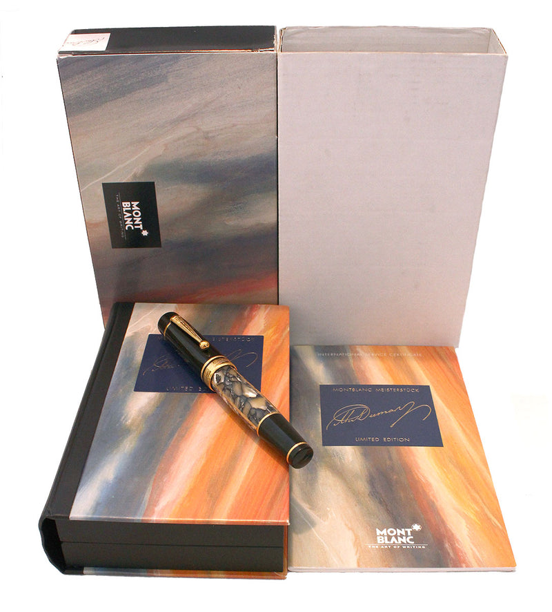 1996 MONTBLANC A. DUMAS WRITERS EDITION FOUNTAIN PEN W/BOXES CORRECT SIGNATURE OFFERED BY ANTIQUE DIGGER