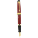 1996 AURORA OPTIMA BURGUNDY MODEL 997 14K MEDIUM NIB FOUNTAIN PEN NEVER INKED OFFERED BY ANTIQUE DIGGER