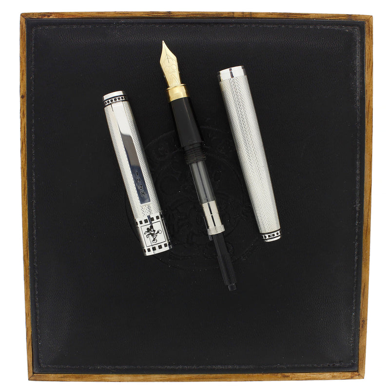 1996 COLIBRI MICKEY MOUSE LIMITED EDITION STERLING SILVER FOUNTAIN PEN NEVER INKED OFFERED BY ANTIQUE DIGGER