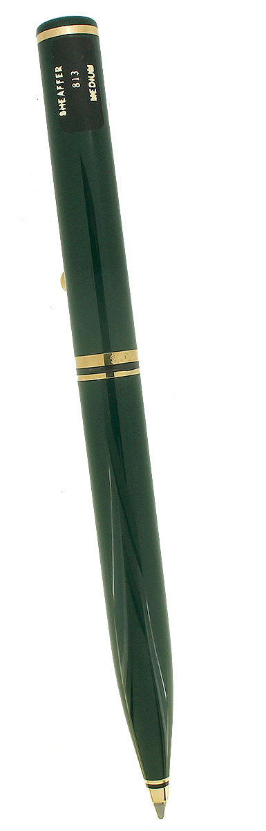 CIRCA 1996 SHEAFFER CONNAISSEUR IVY GREEN BALLPOINT PEN NEW OLD STOCK STICKERED OFFERED BY ANTIQUE DIGGER