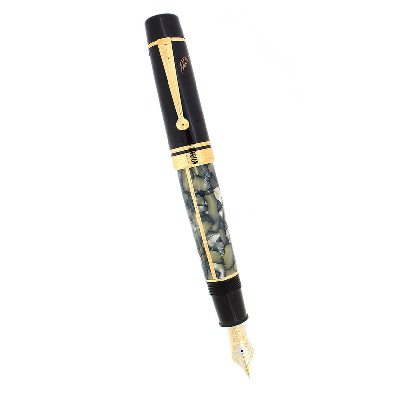 1996 MONTBLANC WRITERS EDITION DUMAS STICKERED 18K BROAD NIB FOUNTAIN PEN NEVER INKED OFFERED BY ANTIQUE DIGGER