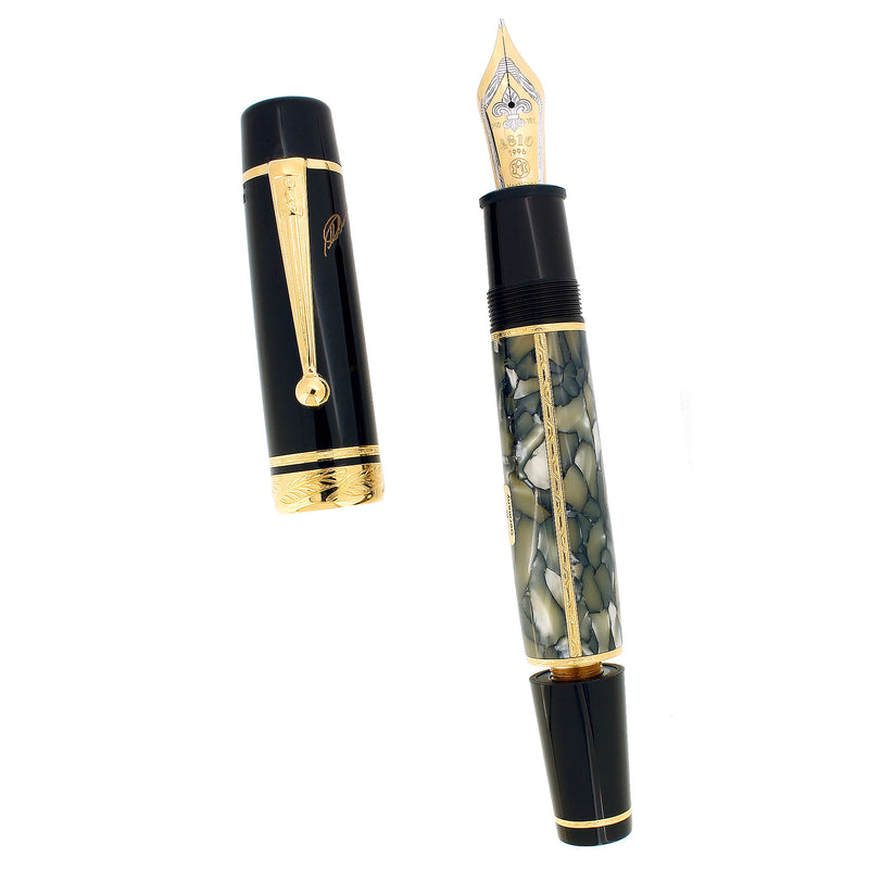 1996 MONTBLANC WRITERS EDITION DUMAS STICKERED 18K MED NIB FOUNTAIN PEN NEVER INKED OFFERED BY ANTIQUE DIGGER