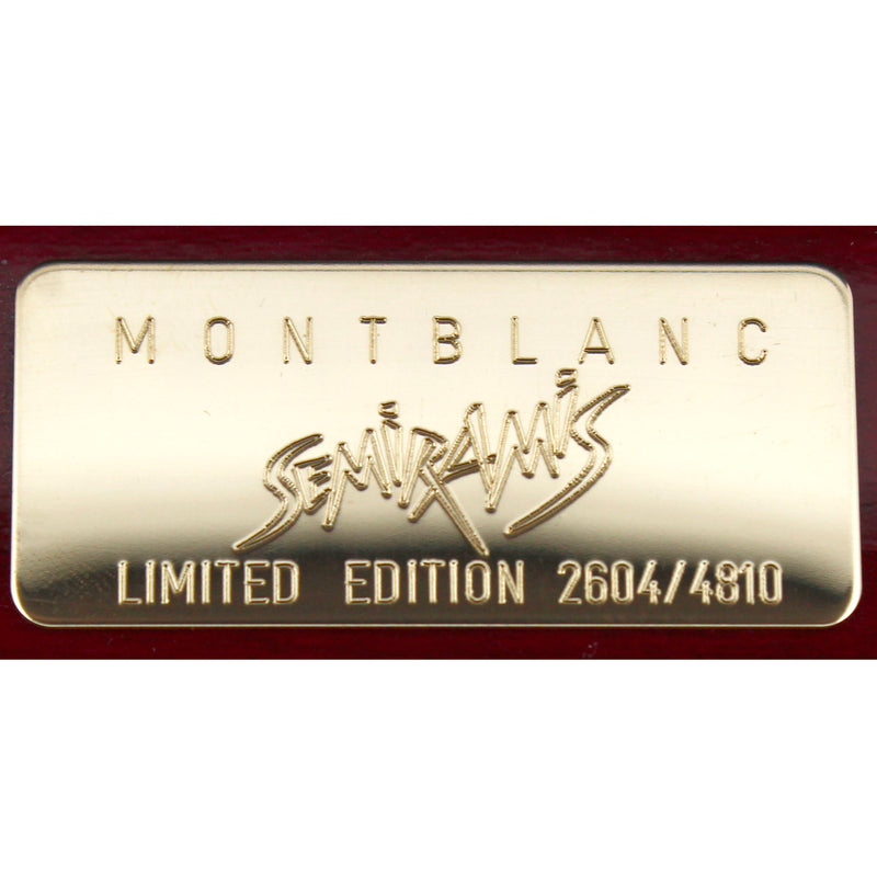 NEVER INKED 1996 MONTBLANC PATRON OF THE ARTS SEMIRAMIS LIMITED EDITION 2604/4810 FOUNTAIN PEN OFFERED BY ANTIQUE DIGGER