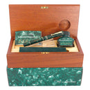 1996 OMAS ERCOLESSI GREEN MARBLED CELLULOID LIMITED EDITION FOUNTAIN PEN BOXED MINT OFFERED BY ANTIQUE DIGGER