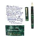 1996 OMAS ERCOLESSI GREEN MARBLED CELLULOID LIMITED EDITION FOUNTAIN PEN BOXED MINT OFFERED BY ANTIQUE DIGGER