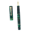 1996 OMAS ERCOLESSI GREEN MARBLED CELLULOID LIMITED EDITION FOUNTAIN PEN BOXED MINT OFFERED BY ANTIQUE DIGGER