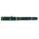1996 OMAS ERCOLESSI GREEN MARBLED CELLULOID LIMITED EDITION FOUNTAIN PEN BOXED MINT OFFERED BY ANTIQUE DIGGER