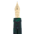 1996 OMAS ERCOLESSI GREEN MARBLED CELLULOID LIMITED EDITION FOUNTAIN PEN BOXED MINT OFFERED BY ANTIQUE DIGGER