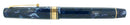 1996 OMAS EXTRA PARAGON BLUE ROYALE CELLULOID "OLD STYLE" FOUNTAIN PEN OFFERED BY ANTIQUE DIGGER