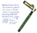 1996 PARKER JADE DUOFOLD CENTENNIAL 18K XF NIB FOUNTAIN PEN OFFERED BY ANTIQUE DIGGER