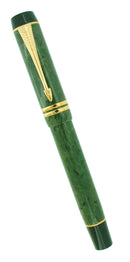 1996 PARKER JADE DUOFOLD CENTENNIAL 18K XF NIB FOUNTAIN PEN OFFERED BY ANTIQUE DIGGER