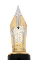 1996 PARKER JADE DUOFOLD CENTENNIAL 18K XF NIB FOUNTAIN PEN OFFERED BY ANTIQUE DIGGER