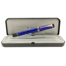 1996 PARKER DUOFOLD BLUE LAPIS LAZULI ROLLERBALL PEN MINT IN BOX OFFERED BY ANTIQUE DIGGER