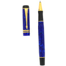 1996 PARKER DUOFOLD BLUE LAPIS LAZULI ROLLERBALL PEN MINT IN BOX OFFERED BY ANTIQUE DIGGER
