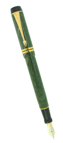 1996 PARKER JADE DUOFOLD CENTENNIAL FOUNTAIN PEN 18K MEDIUM NIB NEVER INKED NOS OFFERED BY ANTIQUE DIGGER