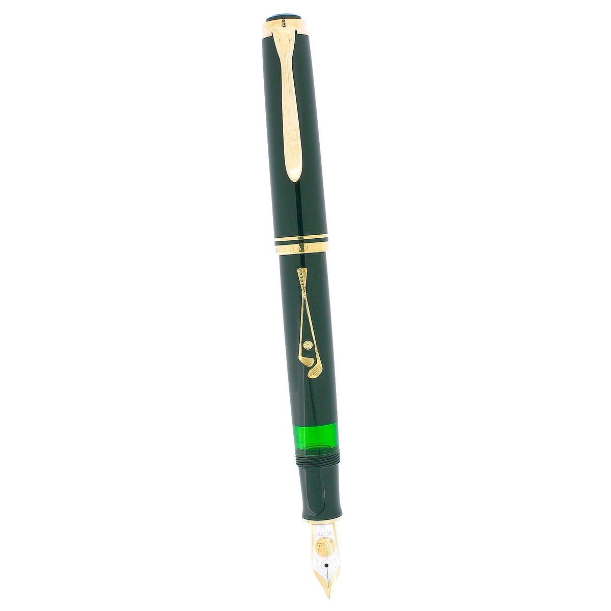 1996 PELIKAN M816 GOLF LIMITED EDITION 18K MED NIB FOUNTAIN PEN W/BOX