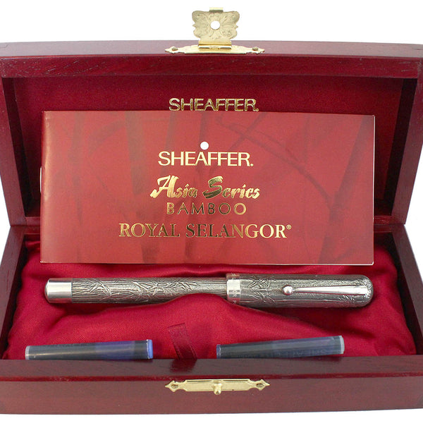 SHEAFFER Asia Series Bamboo 万年筆 C1996 SHEAFFER ASIA SERIES BAMBOO 18K STUB NIB FOUNTAIN PEN NEW IN BOX