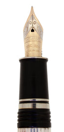 CIRCA 1996 SHEAFFER GRAND CONNAISSEUR STERLING SILVER FOUNTAIN PEN SERVICED