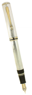 CIRCA 1996 SHEAFFER GRAND CONNAISSEUR STERLING SILVER FOUNTAIN PEN SERVICED