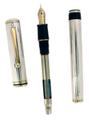 CIRCA 1996 SHEAFFER GRAND CONNAISSEUR STERLING SILVER FOUNTAIN PEN SERVICED