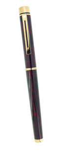 CIRCA 1996 SHEAFFER TARGA GARNET RED RONCE MEDIUM NIB FOUNTAIN PEN MINT OFFERED BY ANTIQUE DIGGER