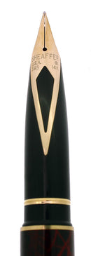 CIRCA 1996 SHEAFFER TARGA GARNET RED RONCE MEDIUM NIB FOUNTAIN PEN MINT OFFERED BY ANTIQUE DIGGER