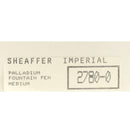 NEW OLD STOCK 1996 SHEAFFER IMPERIAL PALLADIUM TRIUMPH MEDIUM NIB FOUNTAIN PEN OFFERED BY ANTIQUE DIGGER