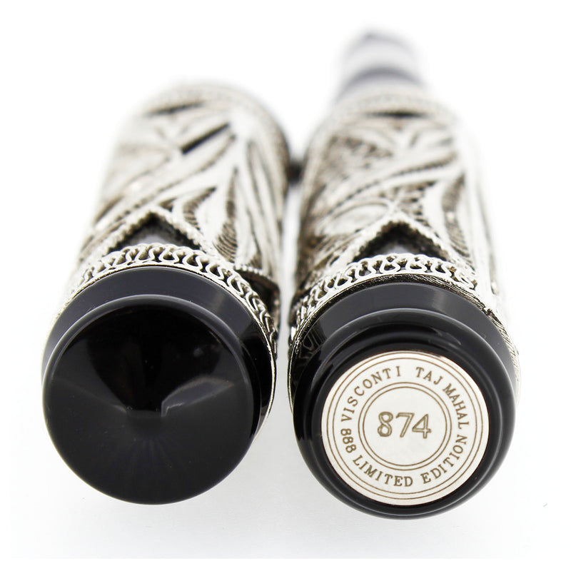 1996 VISCONTI TAJ MAHAL SILVER FILIGREE LIMITED EDITION 874/888 FOUNTAIN PEN MINT BOXED