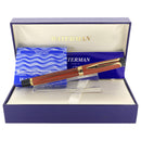 1996 WATERMAN LIAISON EBONITE & GOLD TRIM 18K NIB FOUNTAIN PEN NEVER INKED OFFERED BY ANTIQUE DIGGER
