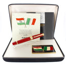 MINT 1997 AURORA BICENTENNIAL ITALIAN FLAG (RED) LIMITED EDITION FOUNTAIN PEN NEVER INKED OFFERED BY ANTIQUE DIGGER