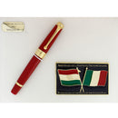MINT 1997 AURORA BICENTENNIAL ITALIAN FLAG (RED) LIMITED EDITION FOUNTAIN PEN NEVER INKED OFFERED BY ANTIQUE DIGGER