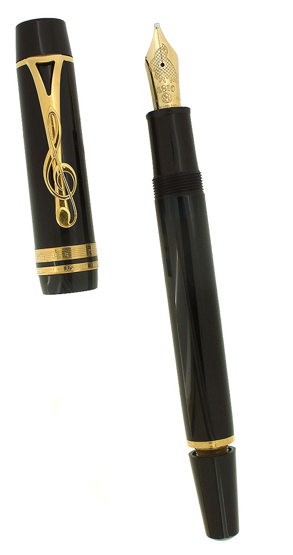 1997 montblanc leonard bernstein 18k stub nib special edition fountain pen