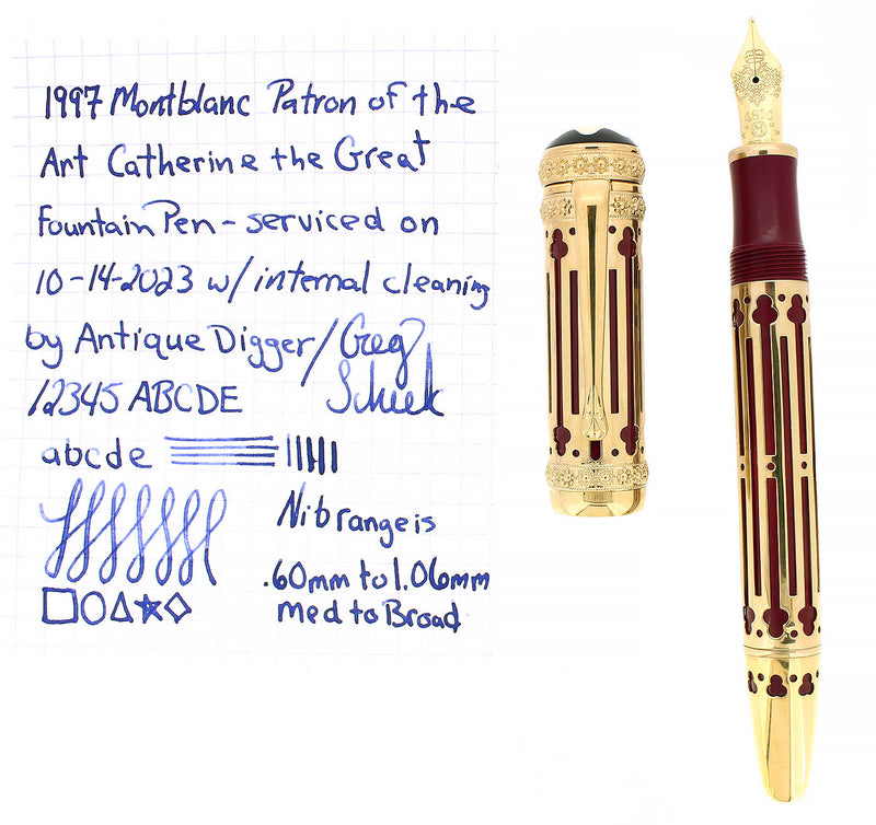 1997 CATHERINE THE GREAT PATRON OF THE ART LIMITED EDITION FOUNTAIN PEN OFFERED BY ANTIQUE DIGGER